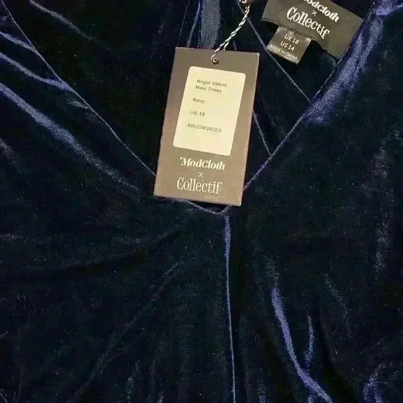 ModCloth velvet dress size 14 - Picture 4 of 9